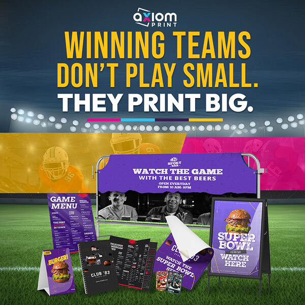 Super Bowl Raffle Signs Super Bowl LX Print Solutions | Custom Displays, Banners & Window Decals